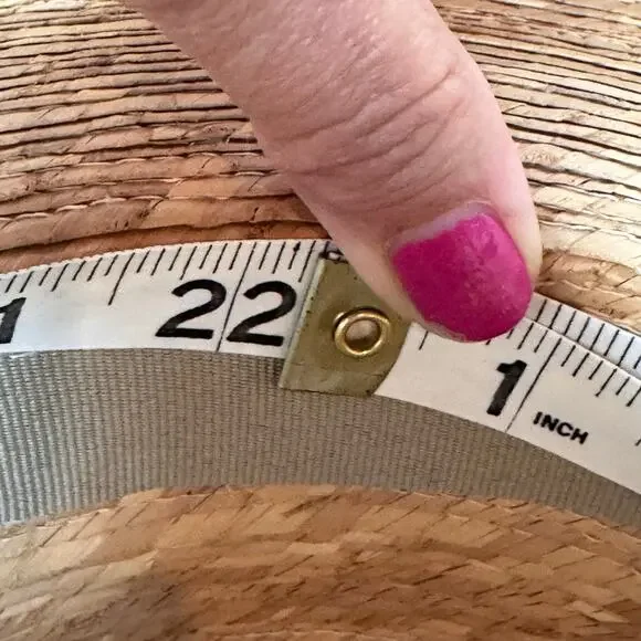 TULA Woven Palm Sun Hat Summer Beach Coastal Grandma Made in Mexico Neutral - Picture 10 of 10